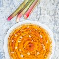 Ma tarte abricots et rhubarbe