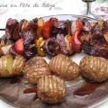 Brochette de filet de porc asiatique au sésame