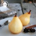 Poires pochées cannelle & badiane