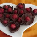 Petits chocolats aux framboises sans gluten et[...]