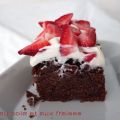 Cake au cola et aux fraises