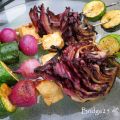 Brochettes de courgettes et de fromage grillés