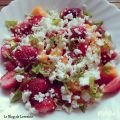 Salade sucrée salée: tomate, fraise, melon,[...]