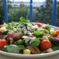Salade bleue de gesiers confits & noix, Recette[...]