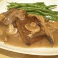 Steaks de tofu sauce aux trois champignons