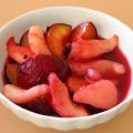 Compote de prunes et poires au miel