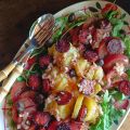 Salade de pommes de terre, tomates et chorizo