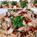 Fusilli aux chanterelles (girolles), basilic et[...]