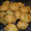 Gougères au jambon, fromage et basilic + croc