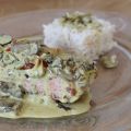 Saumon au lait de coco