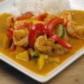 Curry de crevettes à la mangue