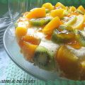 Gâteau au fromage, à la lime et aux kiwis