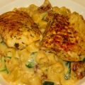 Poisson à la Toscane et pâtes au fromage
