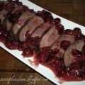 Magret de canard aux cerises