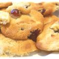 Cookies chocolat blanc et cranberries