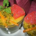 Bavarois à la pistache, gelée d