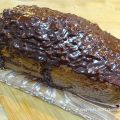 Gâteau marbré, glaçage praliné