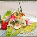 MILLE FEUILLES PRINTANIER D'AVOCAT ET SURIMI