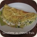 Omelette au chèvre frais