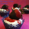 Cupcakes fraises -rhubarbes mascarpone.