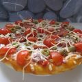 Plat: Pizza du Dimanche: tomates-olives