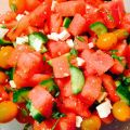 Salade grecque au melon d'eau