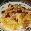 Linguines aux saucisses et tomates séchées