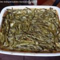 Gratin de haricots verts, champignons et citron