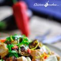 Salade de poulet au sésame, aubergine et[...]