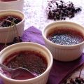 Crèmes brûlées aux baies de sureau