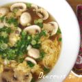 Soupe mushrooms and eggs (champignons et oeufs)