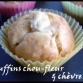 Muffins au chou-fleur et au chèvre sec