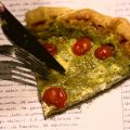 Tarte Pesto, chèvre & tomates