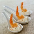 Crevettes sur crème au safran