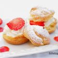 Choux à la crème chantilly & fraises