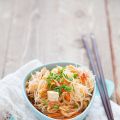 Nouilles sautées au kimchi et tofu