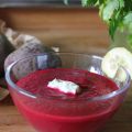 Velouté glacé de betteraves rouges