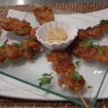 Brochettes de crevettes marinées à la sauce[...]