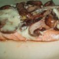 Papillotes de saumon champignons et mozzarella,[...]