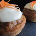 Muffins style carrot cake