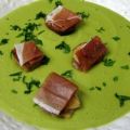 Soupe froide aux petits pois