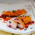 ROULADES DE POULET AUX GROSEILLES
