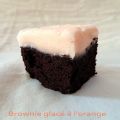 Brownie glacé à l'orange