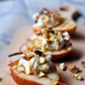 Poires grillées, crème de Roquefort, miel, noix[...]