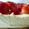 Cheesecake aux fraises.