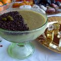 Crème à la pistache sur lit de chocolat noir[...]
