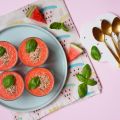 Soupe estivale pastèque-tomate-basilic (vegan)