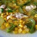 Potage aux poivrons et maïs