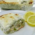 Lasagnes saumon-brocoli, au citron