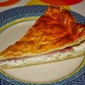 Tourte au jambon et aux poireaux